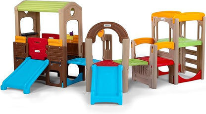 Simplay3 Young Explorers Modular Play System – Kids Activity Outdoor Playset for Children Age 18 mos - 6yrs – Toddler Playground Slide, Climb and Playhouse