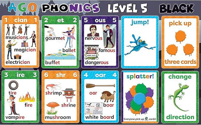 Phonics Card Game - Advanced Set (Levels 4 and 5) A Fun Game to Build Phonics and Reading Skills. Learn Tricky phonemes (digraphs/dipthongs/Word Families/Silent Letters & More!)