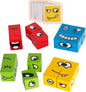 Wooden Expressions Matching Block Puzzles Building Cubes Toy Borad Games Educational Montessori Toys for Kids Ages 3 Years and Up