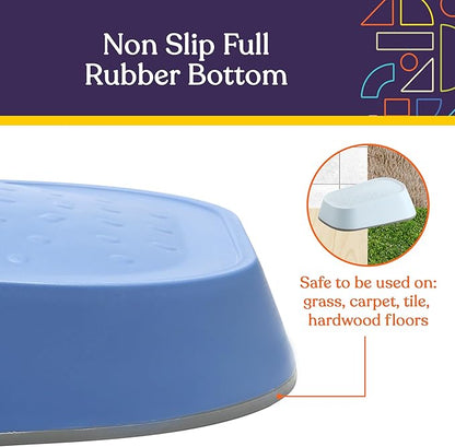 Special Supplies Set of 5 Stepping Stones for Kids Indoor and Outdoor Balance Blocks Promote Coordination, Balance Strength Child Safe Rubber, Non-Slip Edging (Ocean)