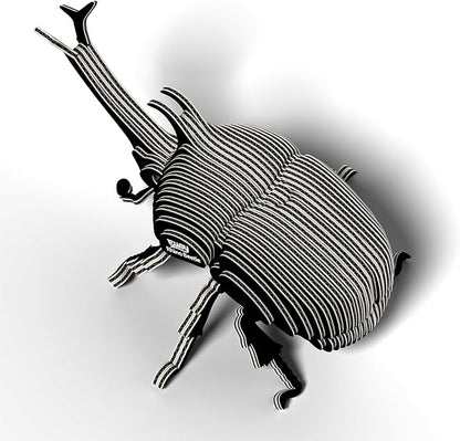Eugy Rhino Beetle 3D Puzzle - 34 Piece Eco-Friendly Educational Toy Puzzle for Boys, Girls & Kids Ages 6+