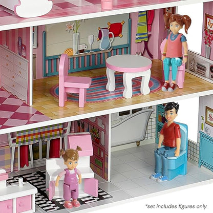 Beverly Hills Sweet Li'l Family Dollhouse People Set of 3 Action Figure Set: Boy, Girl, and Toddler