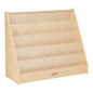 ECR4Kids Single-Sided Book Display, Classroom Bookshelf, Natural