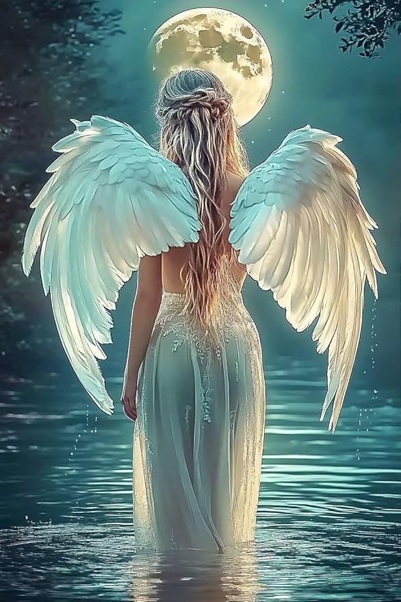 Beautiful Angels 35 Pieces Eco-Friendly Wooden Puzzle for Adults - Matte Finish, DIY Fun, Perfect for Home, Room & Wall Decoration - Creative & Unique Gift Idea