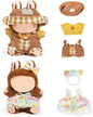(2 Set) XMBYGY Doll Clothes for Labubu(for 17/15cm Standing/Sitting Doll)(NO Doll) - Accessories Clothes Dress up for Dolls Outfit Included Figures Clothing and Hat for Girl Woman (LB5+LB23)