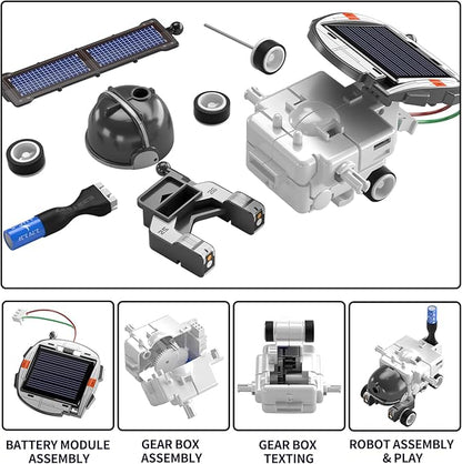 STEM Projects for Kids Ages 8-12, Science Kits for Boys 8-14, 6-in-1 Solar Robot Space Toys Building Science Kits Gifts for 7 8 9 10 11 12 13 Year Old Boys Girls Teen