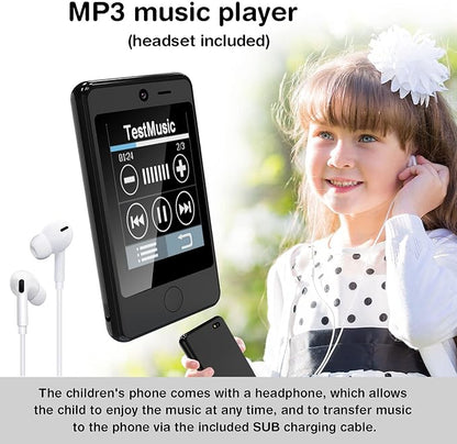PTHTECHUS® Kids Phone Toy for Boys Girls, 3.8 "Touch Screen Toddler Smartphone with Fun Cameras 16 Games MP3 Music Player Audio Recorder Pedometer Torch Alarm Clock Children Phone for Ages 4-14