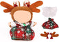 Doll Clothes for Labubu(NO Doll), for 17/15cm Plush Dolls, Clothing Suit Toy Figurine Outfit Set Dress Up with Kawaii Style Accessories, Skirt or Overall and Cute Hat or Headwear (SD2)