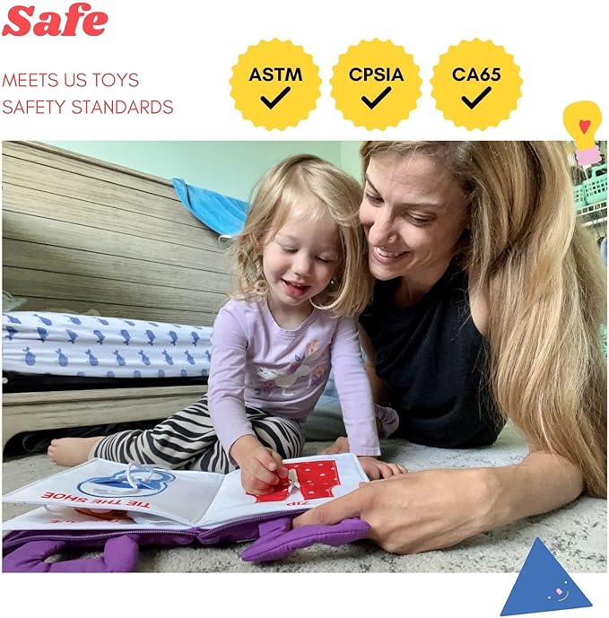 My Quiet Book - Toddler Travel Essential, Car Plane Activity Books, Montessori Busy Board Book, Airplane Toys for Toddlers 1-3, Gifts for 1 2 3 4 Year Old Girl, Birthday Gifts Toys Age 2-4