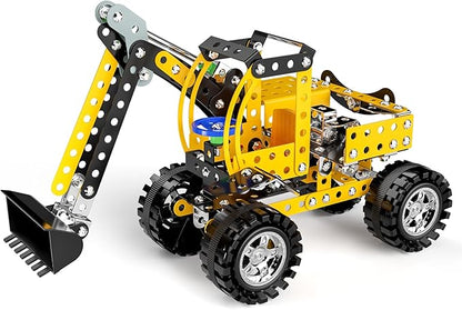 Lucky Doug Stem Building Projects Toys for Kids Boys 8 9 10 11 12 Year Old, Metal Building Construction Model kit, Building Blocks DIY Toy