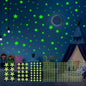 Glow in The Dark Stars Wall Stickers - 6 Sheets 307 Pcs Glowing Wall Decals Ceiling Stickers, Stick on Stars Glow in The Dark for Baby Kids Bedroom Wall Decor