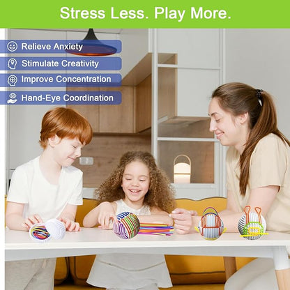 Sensory Toys for Kids with Autism,3D Sensory Ball,Sensory Fidget Toy for Anxiety Relief,Autism Sensory Toys for ADHD, Anxiety, Enhances Concentration and Fine Motor Skills(TB002)