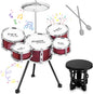 Upgraded Kids Drum Set, 5 Piece Toy Set for Toddlers1-3 3-5 Band Rock Jazz Drum Musical Instrument Toys for Boys Girls Christmas Birthday Gifts