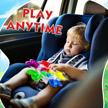 Color Sorting Sensory Toys, Fine Motor Skills Games for Toddlers,Preschool Learning Outdoor Travel Toys Gifts for Kids Aged 3-4 5-7