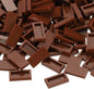 PATIKIL 370 Pcs Flat Blocks Bulk, 1x2 Square Brown Classic Tiles Smooth Surface Mini Building Blocks Accessories Compatible Bricks Kits for Building Floor Walls Mosaic Pixel Arts