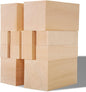 Unfinished Basswood Carving Blocks Kit, 12 Pack Rectangular Wooden Blocks for DIY Carving, Crafting and Whittling for Adults Beginner and Experts (4 x 1 x 1 inch, 4 x 2 x 2 inch)