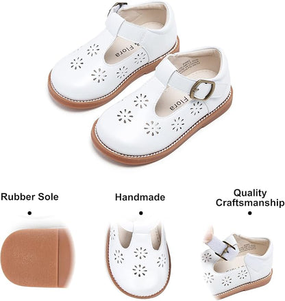 Felix & Flora Toddler Little Girl Mary Jane Dress Shoes - Ballet Flats for Girl Party School Shoes