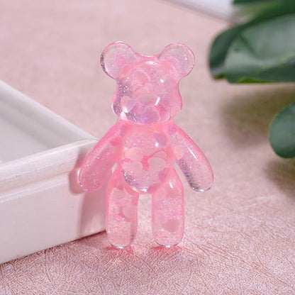 Pocket Bear Hug - Anxiety & Stress Relief Gift, Autism Fidget Toy, Comforting Back to School Gift for Son or Daughter - Pink