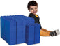 Big Blocks for Kids Ages 4-8 — Indoor & Outdoor Blocks Kids Games — Blue Large Building Blocks - 48 pc