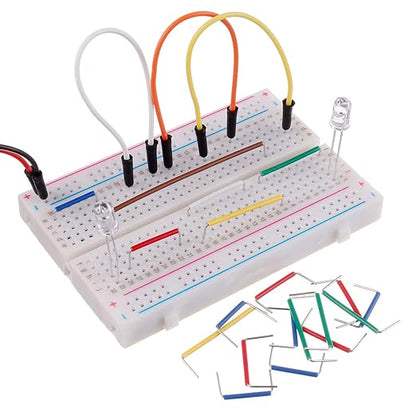 BOJACK 14 Vaules 840 pcs 2-125mm Solderless Flexible Breadboard Connecting Line Cables Breadboard Jumper Wires kit