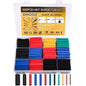 900 Pcs Wire Heat Shrink Tubing Kit, Industrial Heat-Shrink Tubing for Wires, 2:1 Marine Grade Heat Shrink Wrap, Premium Large Electrical Waterproof Heat Shrink Tape,12 Sizes 6Colored Assorted, DHOOZ
