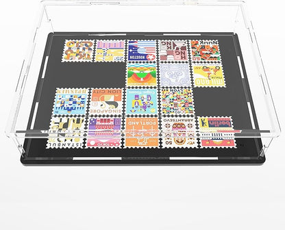 Book Display Case Clear Book Protector Case, Acrylic Display Cover Case for Books, Stamps, Coins, Cards, Photos, Album, Jewellery and Collectibles 13 (L) × 10 (W) × 3 (H) inch