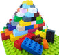 Building Blocks Set for Kids with Baseplate Big Building Bricks 101Pcs Classic Bulk Sensory Toy for Kids Toddlers Boys Girls 15 Random Colors Birthday Gift Compatible with Lego All Major Brand