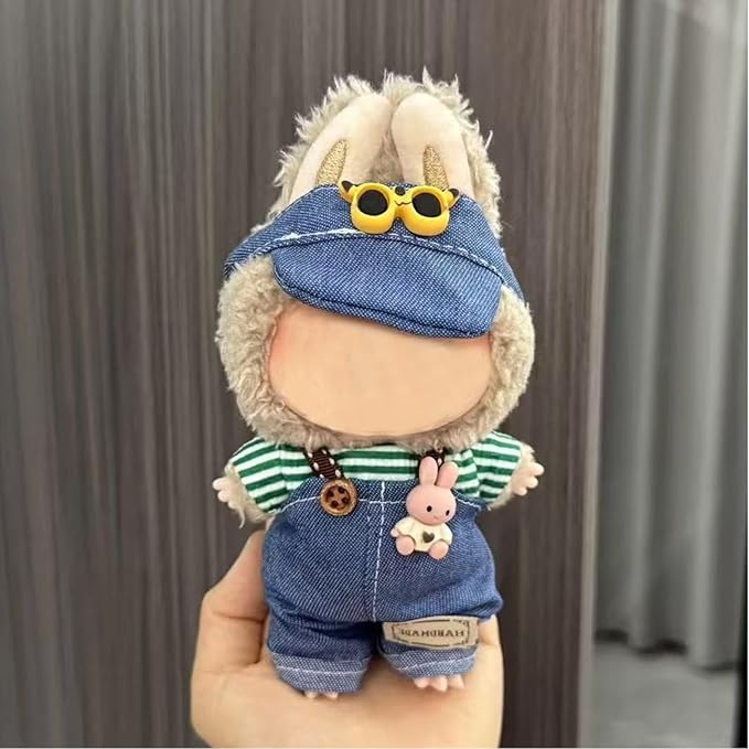 Clothes for 17cm Doll (No Doll)- Premium Handmade Clothes for LBB Dolls, Adjustable Kawaii Outfits for 17cm Collectibles | Stylish Fashion for Play Display Holidays