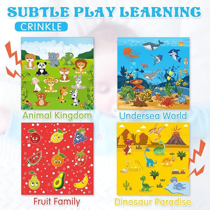Aiduy Baby Toys 6 to 12 Months - Baby Tissue Box Toys Montessori Toys for Babies 6-12 Months Soft Crinkle Infant Sensory Toys for 1 Year Old Early Learning Toys Baby Boys Girls Gifts