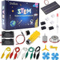Delinx Fun Physics Science Experiment Kit: Windmill & Hand-cranked Generator, Solar Power, Basic Electric Circuit Learning, DIY Educational STEM Project for Kids & Teens, Girls & Boys