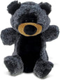 DolliBu Black Bear Stuffed Animal Hand Puppet - Super Soft Wildlife Animal Plush Toys for Kids and Adults, Cute Black Stuffed Bear Hand Toy Plush for Puppet Shows, Storytelling, or Educational Play