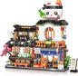 Japanese Street View Izakaya Shop Mini Building Blocks Set, MOC Creative Cute Japanese Toys, 809 PCS Simulation Architecture Construction Toy, Gift for Adults Kids Girls 6-12, Not Compatible with Lego