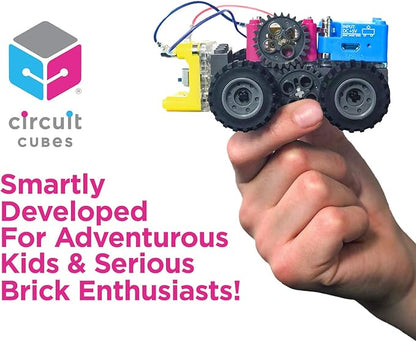 Circuit Cubes Gears GO! Multi-Vehicle Mobility Launch Kit - Engineering STEM Kit for Children and Adults