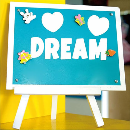 Bemeol 360 Pcs 30 Sheets Bulletin Board Letters 2.5 Inches Alphabet Stickers Self Adhesive Stick on Letters for Poster Board Classroom School Home Decor(White)