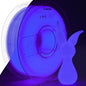 AMOLEN 3D PLA Printer Filament, 1.75mm Glow in The Dark Blue Purple PLA Filament for 3D Printing, Best with UV Lamps, 1kg Spool (2.2lbs), Dimensional Accuracy +/- 0.02 mm, Fit Most FDM 3D Printers