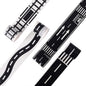 YUBX Highway Washi Tape Set 4 Rolls Black & White Decorative Masking Tapes for Arts, DIY Crafts, Journals, Planners, Scrapbook, Wrapping 50mm x 5m (2" x 16')