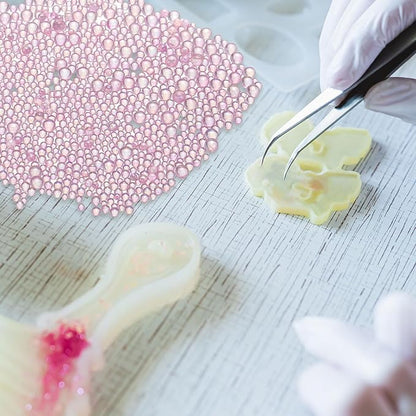 Iridescent Glass Tiny Bubble Beads, 0.4-3mm 10g No Hole Micro Mini Round Lilac Water Droplets Beads - Applications: for Resin Filler, Nail Art, Dollhouse Bath Tub
