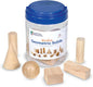 Learning Resources Geometric Solids, Wooden Shapes, Set of 12 Geometric Shapes, Ages 6+