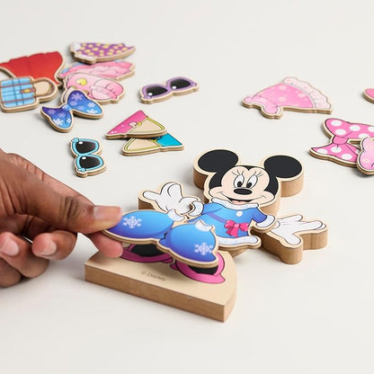 Minnie Mouse Magnetic Wooden Dress Up Set