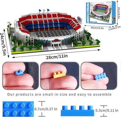 Soccer Stadium Micro Mini Building Blocks Sets Soccer Stadium Model Toys for Adults and Kids 3500+PCS