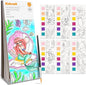Paint with Water Coloring Books for Kids, Pocket Mess Free Watercolor Painting Kit, Water Color Paint Set Arts and Crafts Gift for Girls Ages 4 5 6 7 8+, Travel Activity Toy - Mermaid