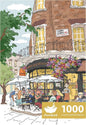 MOMIBOOK Puzzles for Adults 1000 Piece Jigsaw Puzzles of Afternoon at The Corner, Painting Image Sotre Puzzle Challenging Hard Impossible Puzzle, Funny Toys & Games Christmas Birthday Gifts