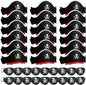 Legigo 36 Pcs Pirate Hat with Eye Mask - Classic Costume Cap Accessories for Pirate Party Cosplay Caribbean Dress, Black