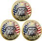 USMC 250th Anniversary Challenge Coin – Double-Sided Marine Corps Commemorative with Bulldog & Iwo Jima – Military Gift for Veterans & Collectors (3PCS)
