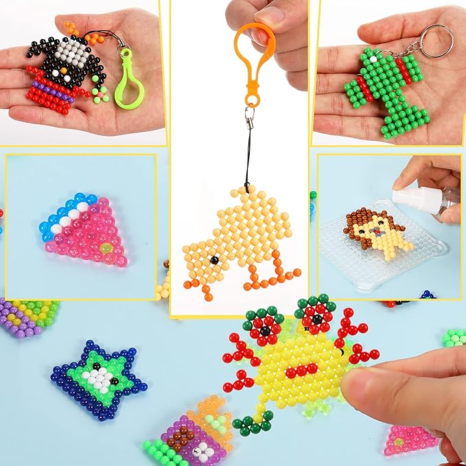 Non-Iron Fuse Beads Kit 3220 Pcs Beads in 32 Colors Unlimited Creativity Starter Kit