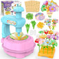Wwzzey Fabric Flower Bouquets Toys - Arts and Crafts for Kids Ages 4-8 8-12, Kids Crafts DIY Kit with Blessing Cards, Birthday Christmas Gifts for 4 5 6 7 8+ Year Old Girls Boys