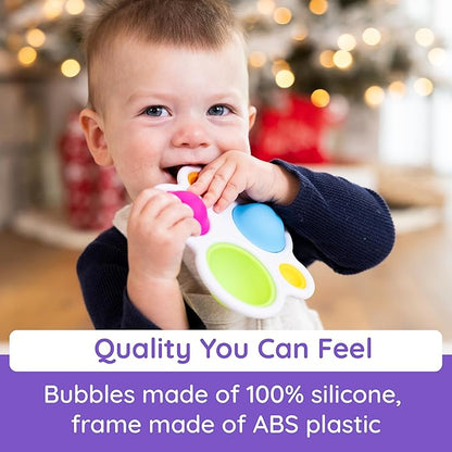 Fat Brain Toys Original Dimpl Brand Baby Toy, Sensory Toys for Babies 10 Months+, Interactive Baby Toys, Fidget Toys, 1 Piece