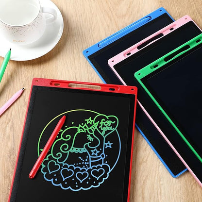 Epakh 4 Pcs 12 Inch LCD Writing Tablet Doodle Board for Kids Digital Erasable Drawing Pad with Colorful Screen Educational Christmas Gift for 3-10 Years Old Girls Boys(Colorful)