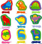 9 Pieces Kids Lacing Cards, Double Sided Sewing Cards in 9 Dinosaurs with 9 Colorful Laces, Imagination Development Lacing Toys Games for Children Educational and Learning Activity