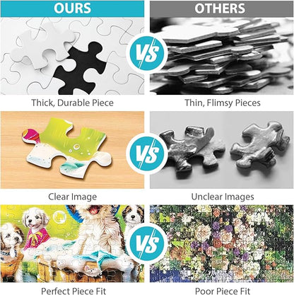 100 Piece Puzzles for Kids Ages 4-6 6-8 8-10 Year Old - Puppies and Bubbles, 100 Pieces Jigsaw Puzzles for Kids, Children Learning Educational Toys Gift for Boys and Girls